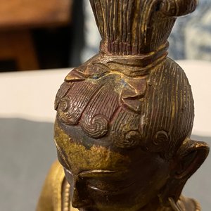 Une figure du Bouddha en bronze doré, Sino-Tibet, 17/18ème — photo 21