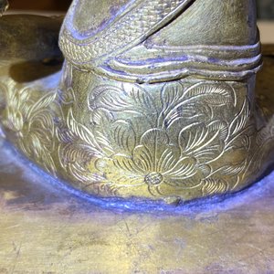 Une figure du Bouddha en bronze doré, Sino-Tibet, 17/18ème — photo 24
