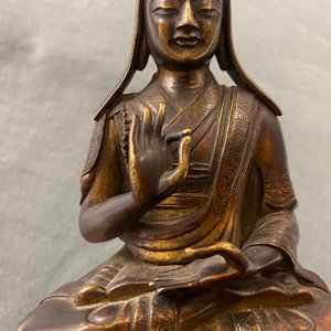 Une figure d'un lama en bronze doré, Sino-Tibet, 18/19ème — photo 14