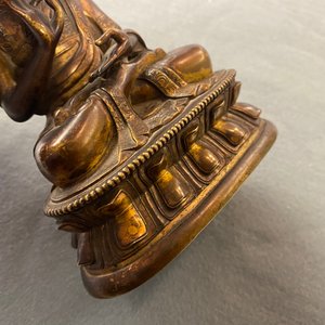 Une figure d'un lama en bronze doré, Sino-Tibet, 18/19ème — photo 15