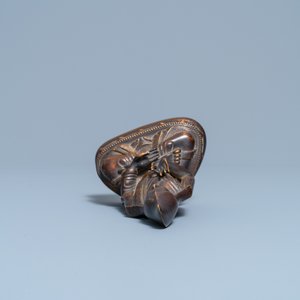 Une figure d'un lama en bronze doré, Sino-Tibet, 18/19ème — photo 6