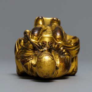 Une figure d'un Lama en bronze doré, Sino-Tibet, 19ème — photo 6