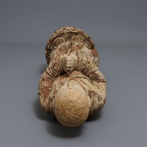 Une figure d'un moine bouddhiste en bois peint, Chine, 19ème — photo 6