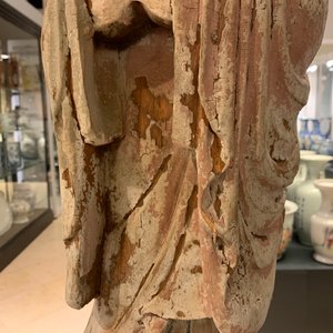 Une figure d'un moine bouddhiste en bois peint, Chine, 19ème — photo 10