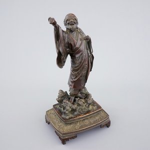 Une figure d'un sage en bronze, Japon, époque Meiji, 19ème — photo 1
