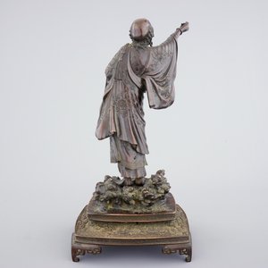 Une figure d'un sage en bronze, Japon, époque Meiji, 19ème — photo 4