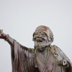 Une figure d'un sage en bronze, Japon, époque Meiji, 19ème — photo 6