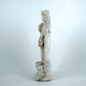 Une figure d'une immortelle féminine en marbre blanc, Chine — photo 2