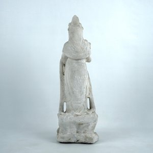 Une figure d'une immortelle féminine en marbre blanc, Chine — photo 3
