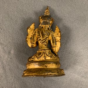 Une figure d'une Tara Verte en bronze doré, Sino-Tibet, 17/18ème — photo 14