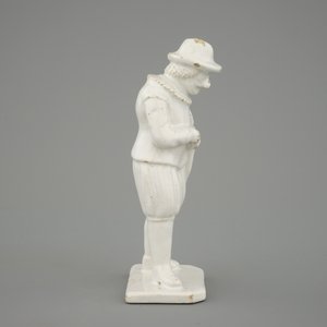 Une figure en blanc de Delft de la Commedia Dell' Arte, Pantalone, 18ème — photo 5
