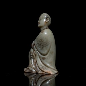 Une figure en pierre à savon dite 'de Shoushan', Chine, 18/19ème — photo 3