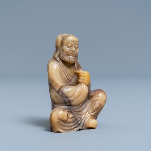 Une figure en pierre à savon dite 'de Shoushan', Chine, 18ème — photo 2