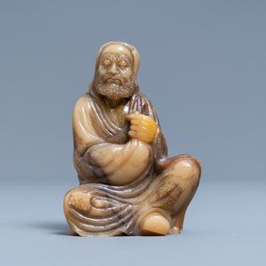 Une figure en pierre à savon dite 'de Shoushan', Chine, 18ème — photo 3