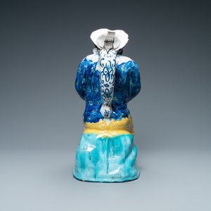 Une fontaine de table de type 'Jacquot' en faïence polychrome de Bruxelles, 18ème — photo 4