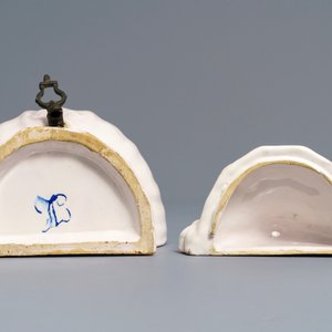 Une fontaine et son bassin en faïence blanche de Delft, prob. Kassel, Allemagne, 2ème moitié du 18ème — photo 11