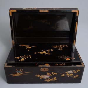 Une grande boîte rectangulaire en laque incrusté de nacre, Chine, 19ème — photo 8