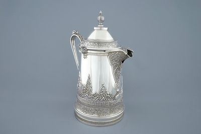 Une grande chope en argent chinois pour l'export, marque de Da Xing, Canton, 1870-1900