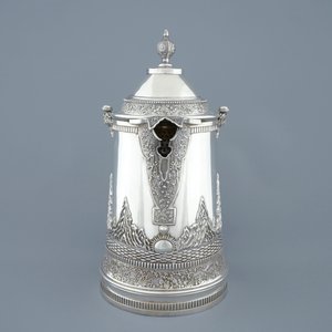 Une grande chope en argent chinois pour l'export, marque de Da Xing, Canton, 1870-1900 — photo 3