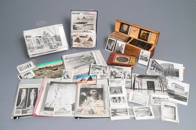 Une grande collection de photos et diapositives, la plupart aux sujets d'archéologie, Egypte, Sudan, Turquie, etc.