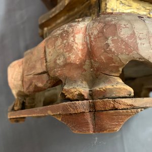 Une grande figure de Bouddha en bois doré et polychrome, Chine, 19ème — photo 21