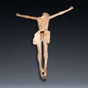 Une grande figure de Christ en bois sculpté et polychromé, Flandres, 1er quart du 16ème — photo 11