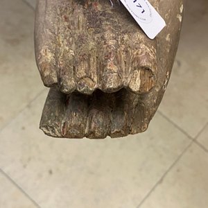 Une grande figure de Christ en bois sculpté et polychromé, Flandres, 1er quart du 16ème — photo 40