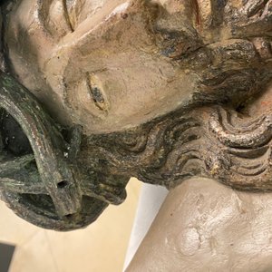 Une grande figure de Christ en bois sculpté et polychromé, Flandres, 1er quart du 16ème — photo 54