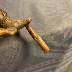 Une grande figure de Kapaladhara Hevajra en bronze doré incrusté de corail, Sino-Tibet, 18/19ème — photo 34