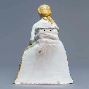 Une grande fontaine figurant 'Amphitrite' en faïence polychrome de Bruxelles, 18ème — photo 4