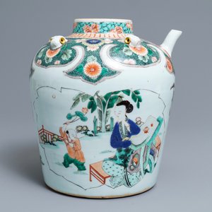 Une grande théière ou verseuse en porcelaine de Chine famille verte, Kangxi — photo 3