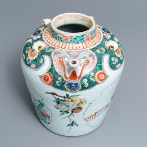 Une grande théière ou verseuse en porcelaine de Chine famille verte, Kangxi — photo 8