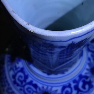 Une grande verseuse en faïence de Delft bleu et blanc, fin du 17ème — photo 9