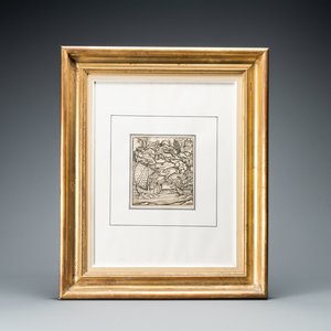 Une gravure sur bois anonyme représentant une scène de L’Énéide par Virgile, 1er quart du 16ème — photo 1