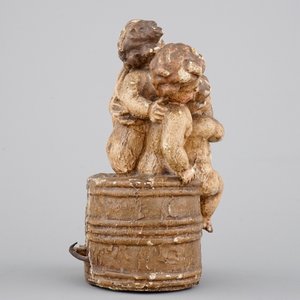 Une groupe en bois et polychromie: "La légende de Saint-Nicolas", 17ème siècle — photo 3