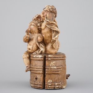 Une groupe en bois et polychromie: "La légende de Saint-Nicolas", 17ème siècle — photo 6