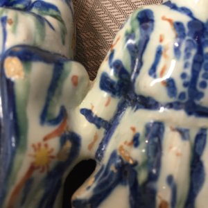Une groupe en faïence de Delft polychrome, 18ème — photo 3