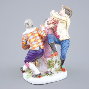 Une groupe romantique en porcelaine de Samson dans le style de Meissen, 19ème — photo 3