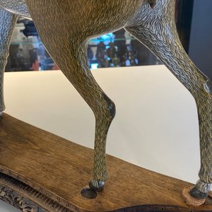 Une importante paire de grands daims en émaux cloisonnés, Chine, Qianlong/Jiaqing — photo 19