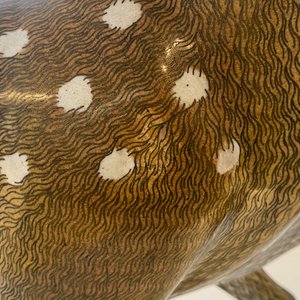 Une importante paire de grands daims en émaux cloisonnés, Chine, Qianlong/Jiaqing — photo 27