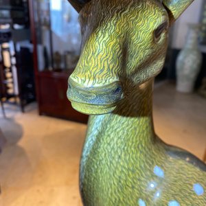Une importante paire de grands daims en émaux cloisonnés, Chine, Qianlong/Jiaqing — photo 69
