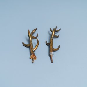 Une importante paire de grands daims en émaux cloisonnés, Chine, Qianlong/Jiaqing — photo 9