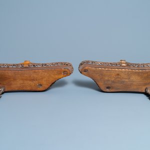 Une importante paire de grands daims en émaux cloisonnés, Chine, Qianlong/Jiaqing — photo 10