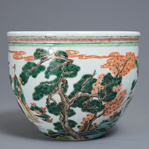 Une jardinière en porcelaine de Chine famille verte, 19/20ème — photo 4