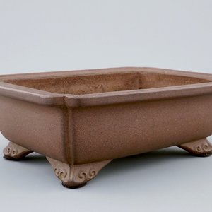 Une jardinière rectangulaire en grès de Yixing avec cachet, 19/20ème — photo 1