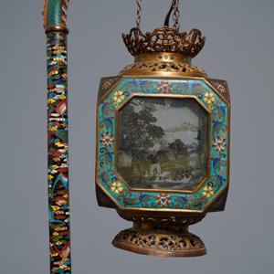 Une lanterne en émaux cloisonnés, Chine, République — photo 6