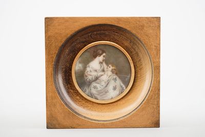 Une miniature sur ivoire d'après Rubens, 19ème siècle