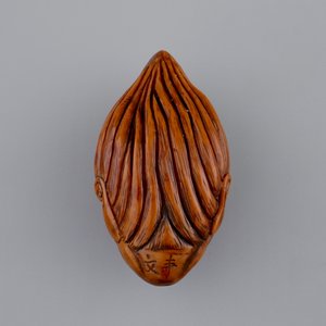 Une noix sculptée et signée, Chine, 20ème — photo 3