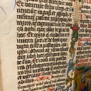 Une page d'un livre d'heures enluminé, probablement France, 15ème — photo 14