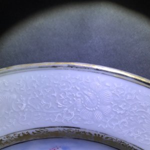 Une paire d'assiettes en porcelaine de Chine famille rose et bianco sopra bianco à décor 'Pierre le Grand', Qianlong — photo 6
